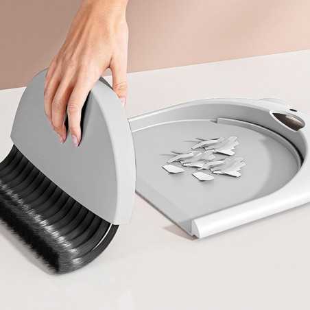 Set Matura si Faras, Pentru Birou, din PP, Model Ursulet, 23.5 x 18 cm, Gri