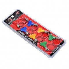 Set 8 Coliere din Inox cu Strangere Rapida tip Fluture pentru Furtun