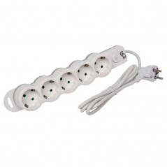 Prelungitor Electric cu Intrerupator, 5 Prize si Protectie Copii, Cablu 3x1mm / 3m