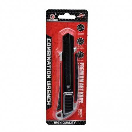 Cutter Profesional din Aluminiu cu lama 18mm Neagra