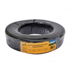 Cablu Solar 6mm Negru PV1-F din Cupru placat cu Staniu si Izolatie Dubla din PVC, 100ml/Rol