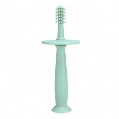 Periuta de Dinti din Silicon pentru Bebelusi, fara BPA, 360 Grade, Bariera Anti-Inghitire, Maner Ergonomic