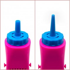 Pompa Electrica Pentru Umflat Baloane, din Plastic, cu Acumulator, Autonomie 3-4h, Portabila, Roz
