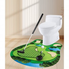 Covoras de Baie, Model Teren de Golf, Interactiv, Cadou Inedit pentru Colegi munca, sot sau copil +14 Ani, din PVC