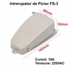 Intrerupator de Picior Pedala Mare FS-3