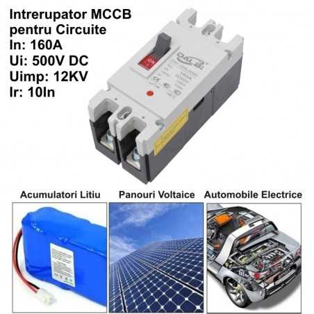 Intrerupator de Circuit Solar MCCB 2P-160A / 500V DC