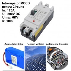 Intrerupator de Circuit Solar MCCB 2P-125A / 500V DC