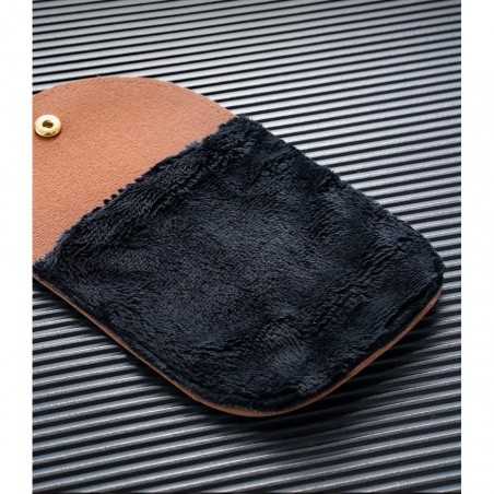 Manusa de Lustruit Pantofii, din PVC, 18.2 x 12 x 10.8 cm, Imitatie de Lana, Maro