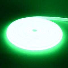 Banda Led Cob Verde Smarald Neon Flex - 288led/m - IP65 / 220V - 10W/ml / Rola 5ml