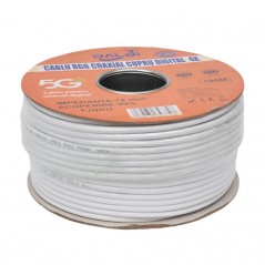 Cablu Coaxial TV UHD 4K DIGITAL - RG6 Cupru - 100m/Rol