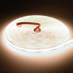 Banda Led Cob 576D/m - Lumina 3 in 1 Alb 2700K-4500K-6500K - 24V/3 Fire - 8mm - 10W/m - RA 90, Protectie IP20 - Rola/5m