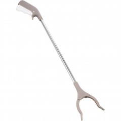 Cleste pentru Colectarea Deseurilor, din Metal si Plastic, 77.5 cm, Fara Maini Murdare, Gri