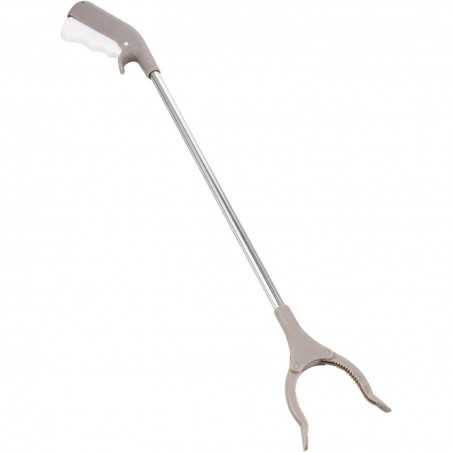 Cleste pentru Colectarea Deseurilor, din Metal si Plastic, 77.5 cm, Fara Maini Murdare, Gri