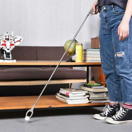 Cleste pentru Colectarea Deseurilor, din Metal si Plastic, 96.5 cm, Fara Maini Murdare, Gri