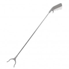 Cleste pentru Colectarea Deseurilor, din Metal si Plastic, 96.5 cm, Fara Maini Murdare, Gri