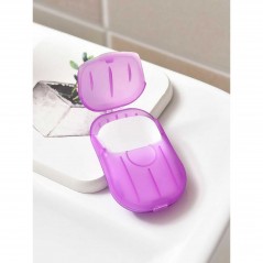 5 x Mini Cutie de Sapun din Hartie, de Unica Folosinta, Portabila, Potrivit pentru Calatorii, 100 buc, Roz