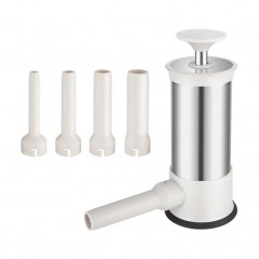 Masina de umplut carnati, 4 tuburi de umplere, capacitate 1 kg, inox