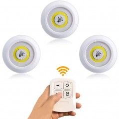 Set 3 Lampi LED Cu Telecomanda
