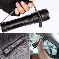 Lanternă P50 cu zoom telescopic, afișaj digital și ieșire magnetică Model 117