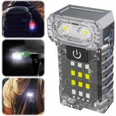 Lanterna UV LED Portabila, Incarcare USB Tip C, Raza 50 m, 5W, 3 Culori de Lumina, 1200 mAh, 8 x 2 x 4.2 cm