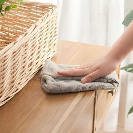 Pamatuf pentru Curatat Praful, Model Slim pentru Zone Greu Accesibile, Maner Extensibil, Laveta Microfibra Inclusa