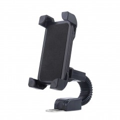 Suport Telefon Bicicletă/Motocicletă, Trotinetă sau Scuter – Ajustabil, Universal, Rotire 360°, Fixare Ferma, Negru
