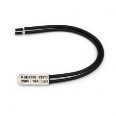 Termostat Temperatura 135˚C cu Fire, Bimetal KSD9700 NC, 250/16A