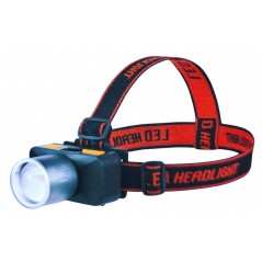 Lanterna de cap cu LED LASER, Display nivel încărcare, acumulator Li-Ion 18650, încărcare USB