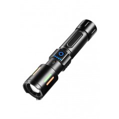 Lanterna de mână profesională Coba CB 611 – LED LASER, putere mare, acumulator Li-Ion 26650, încărcare USB-C