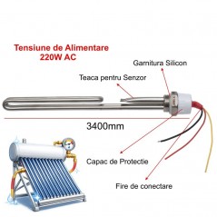 Rezistenta electrica 3000W 220V AC pentru panou solar presurizat cu boiler