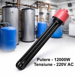 Rezistenta electrica de imersie pentru boiler 12000W - 220V