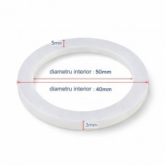 Garnitură siliconică pentru rezistență boiler electric 1¼” (Ø40 mm), etanșare flanșă