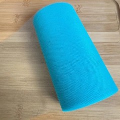 Tul Decorativ, 15 cm Latime, 22 cm Lungime, din Poliester, Albastru