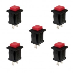 Intrerupator patrat push cu retinere L 14mm x l 14mm x h 20mm