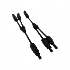 Set Cablu Adaptor Solar MC4 Tip Y, Conector Ramificare pentru Panouri Fotovoltaice, 1000V, Compatibil 4-6 mm²