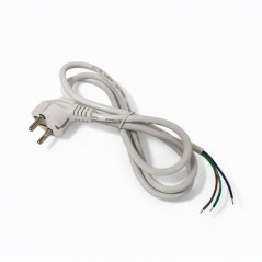 Cablu Alimentare cu Stecher Schuko 3x0.75mm² 300/500V Lungime 1.4m Alb
