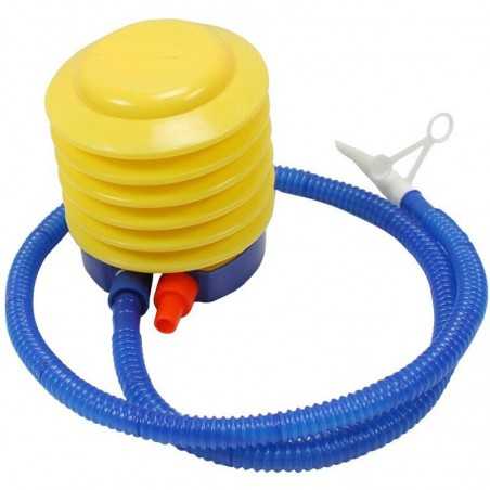 Pompa de picior, cu 3 adaptoare de valva, Air Step, Galben-Albastru
