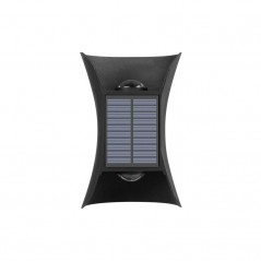 Lampa solara LED bidirectionala bicolora, IP65, baterie 1.5 V, 400mah, 2 LED-uri, material ABS