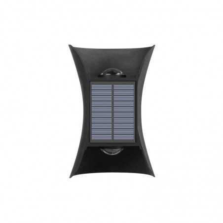 Lampa solara LED bidirectionala bicolora, IP65, baterie 1.5 V, 400mah, 2 LED-uri, material ABS