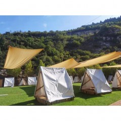 Prelata Copertina de soare/ Copertina de tip parasolar, patrata, 4x6 m, galbena