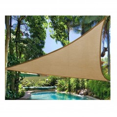 Prelata de soare Copertina de tip parasolar, triunghiulara, 4x4x4 m, galbena