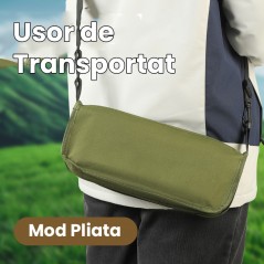 Scaun Taburet Pliabil pentru Camping, pentru Adulti, Scaun Portabil, Pescuit, din Panza Oxford 31 x 29 x 25 cm