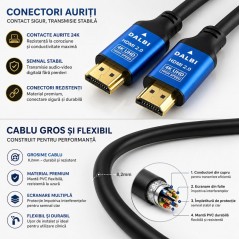 Cablu HDMI 2.0 4K UHD High Speed HDTV 3m