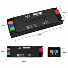 Sursa Alimentare LED 24V 300W 12.5A Slim cu Conectare Rapida Push-In