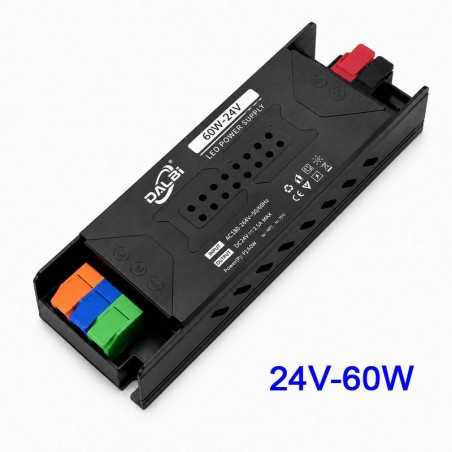 Sursa Alimentare LED 24V 60W 2.5A Slim cu Conectare Rapida Push-In