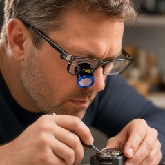 Lupa Ochelari 5X cu Clema, Diametru 36,5mm, Lentila 23mm