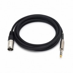 Cablu Audio XLR Tata la Jack 6.3mm Stereo Profesional 3m
