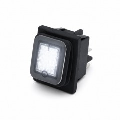 Intrerupator IRS KCD4 16A 250V cu Membrana Cauciuc si LED Alb