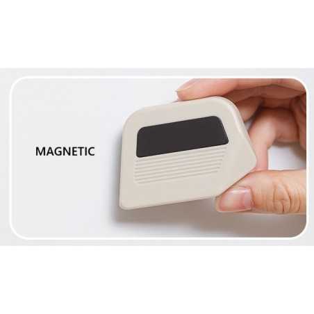 Cutter Portabil, ABS, Magnetic, Lama Ceramica, Autoretractabila, Universal, Alb