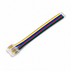 Conector Banda LED COB RGB+CCT 12mm 6 Pini cu Cablu 10cm YOA6P-12-1 Set 10 Buc